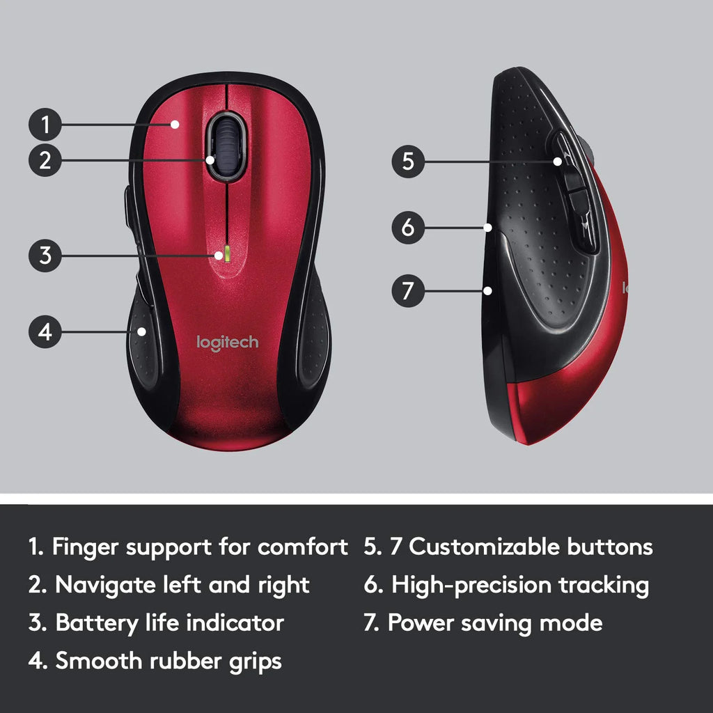 Wireless Computer Mouse Red D831387