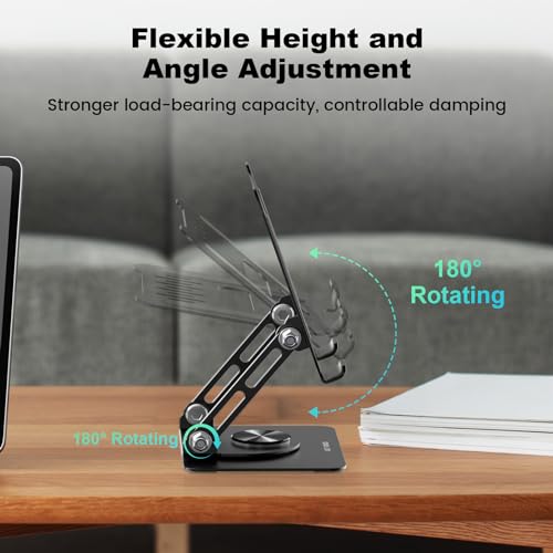 White Adjustable Aluminum Tablet Stand L9107