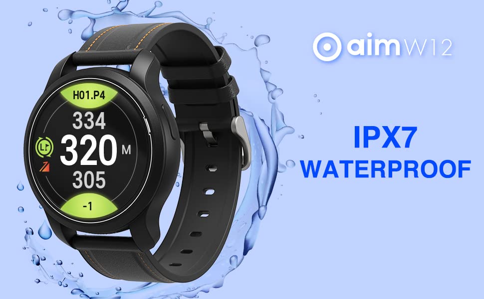 Golf GPS Watch with Touchscreen and Preloaded Courses Q606