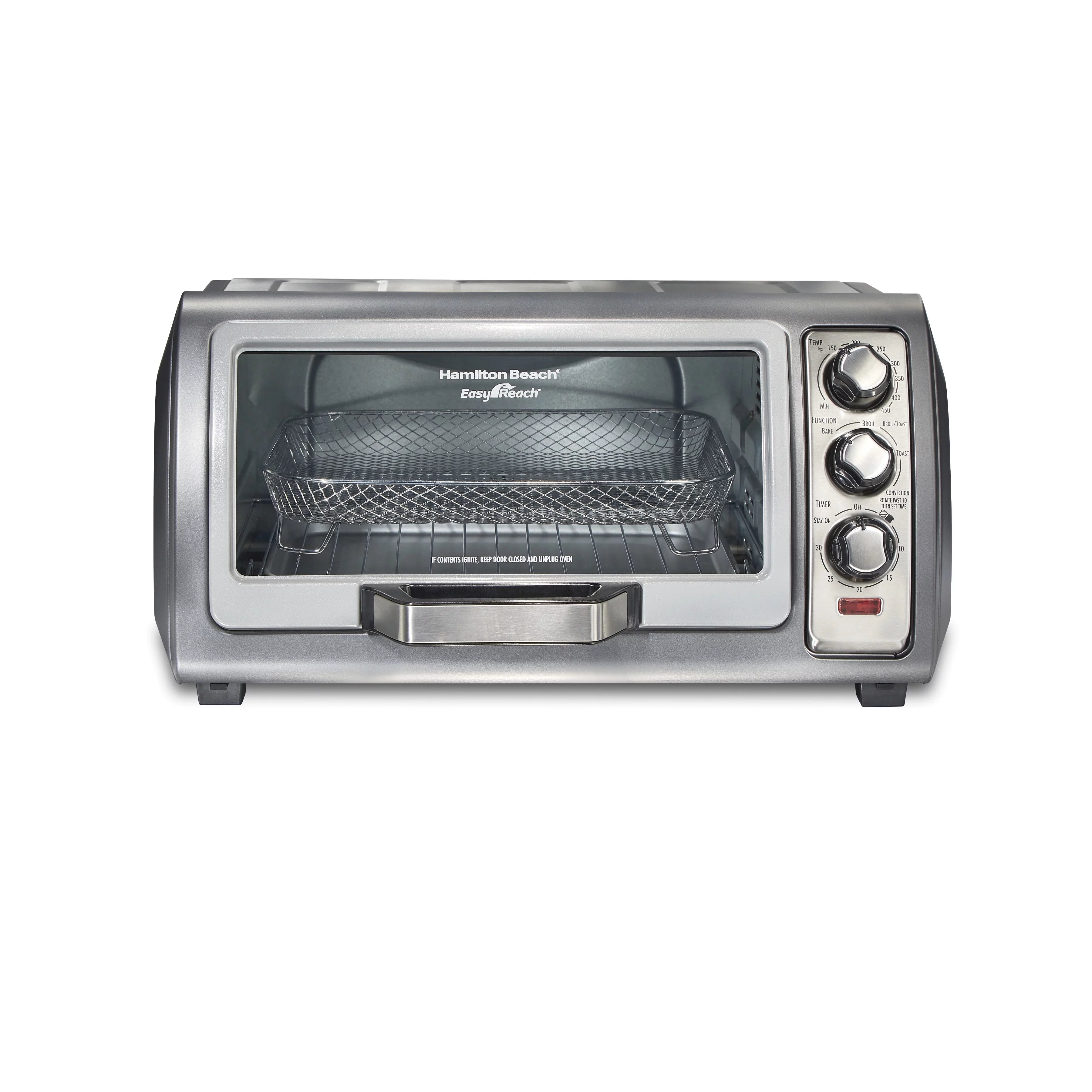 Sure-Crisp Air Fryer Toaster Oven, 6 Slice, Stainless Steel D11761