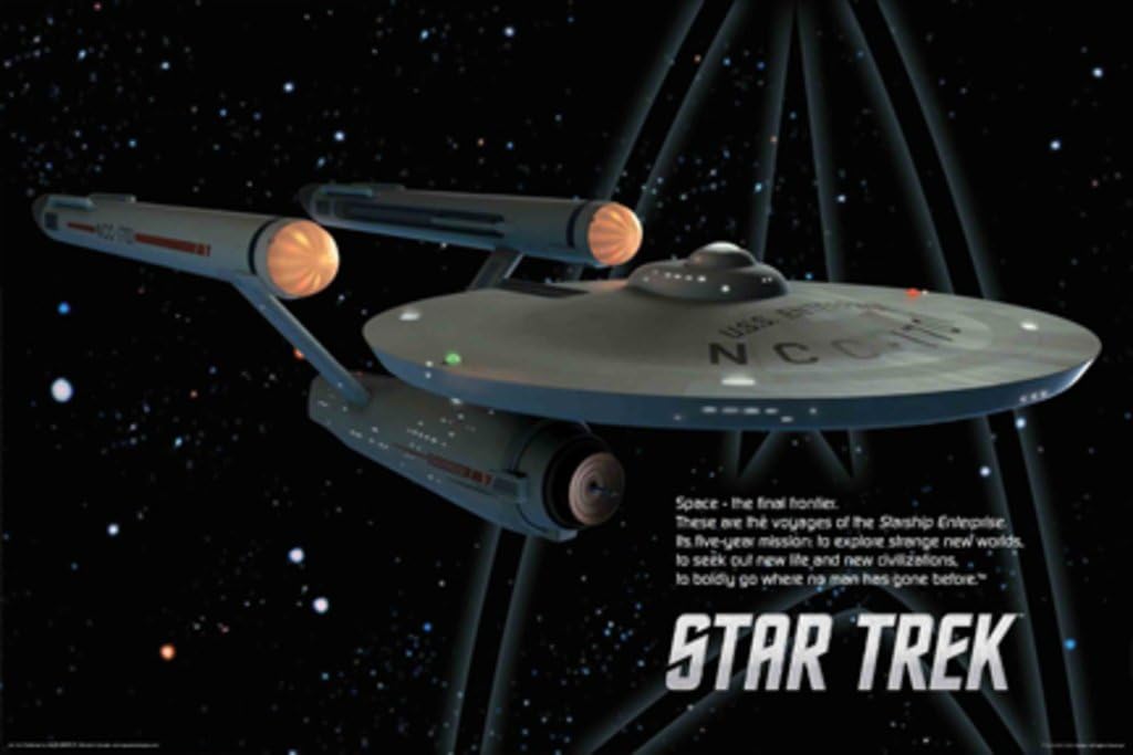 Star Trek Original Starship Enterprise Poster 36x24 S756
