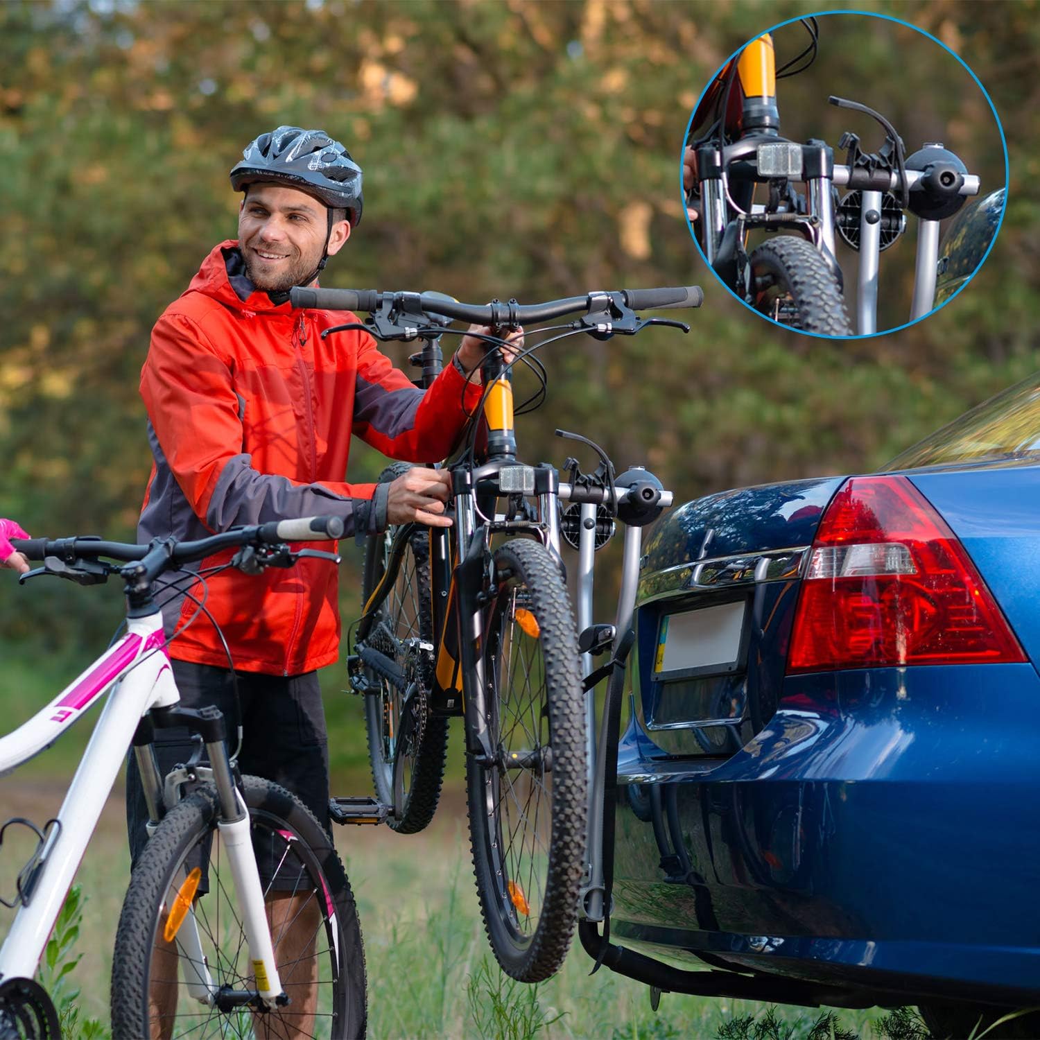 12 Pieces Bike Rack Cradle Strap Rubber Chain Strap Q1753