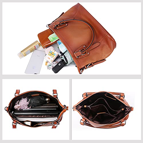 Genuine Leather Tote Shoulder Bag Satchel Purse Top Handle Hobo Crossbody Purse G6456