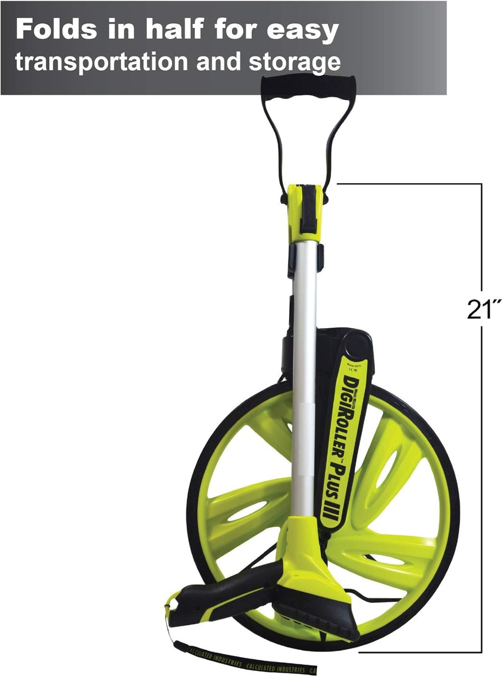 12.5 Inch Electronic Distance Measuring Wheel with Large Backlit Digital Display Y769