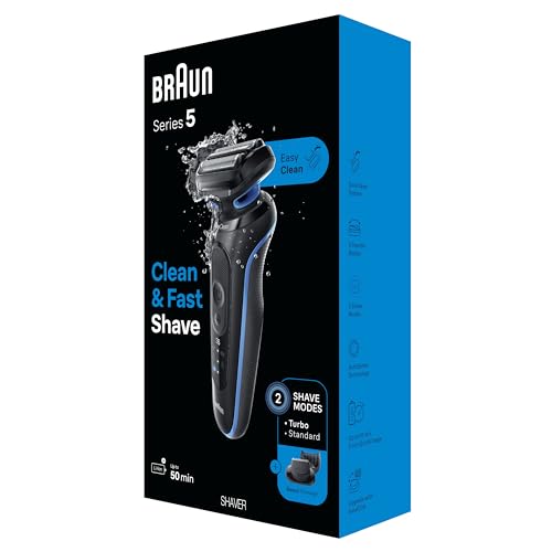 Black 5 Piece Set Electric Foil Shaver with Beard Trimmer H69898
