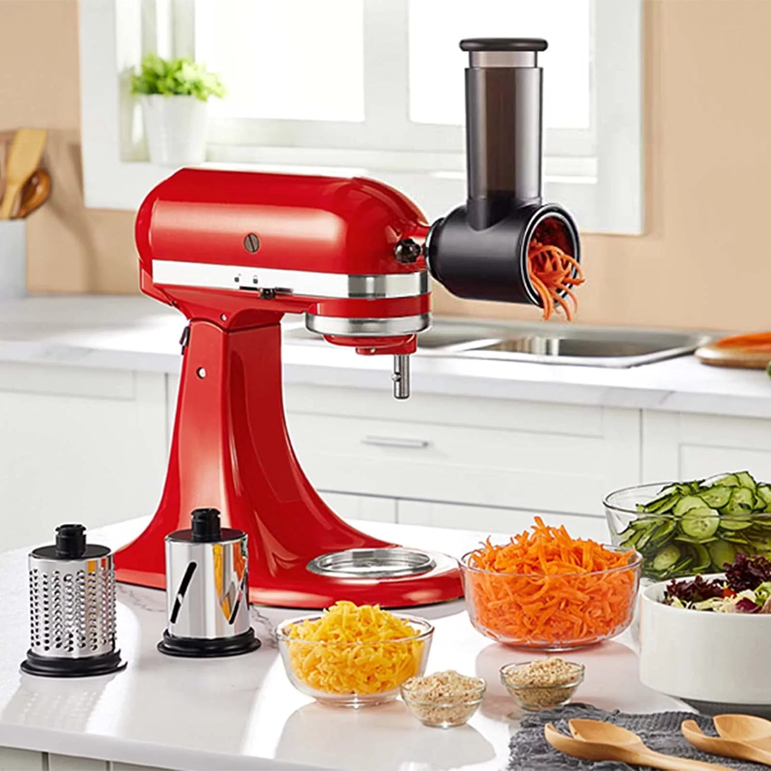 Meat Grinder & Slicer Shredder Attachments for Stand Mixers O28114