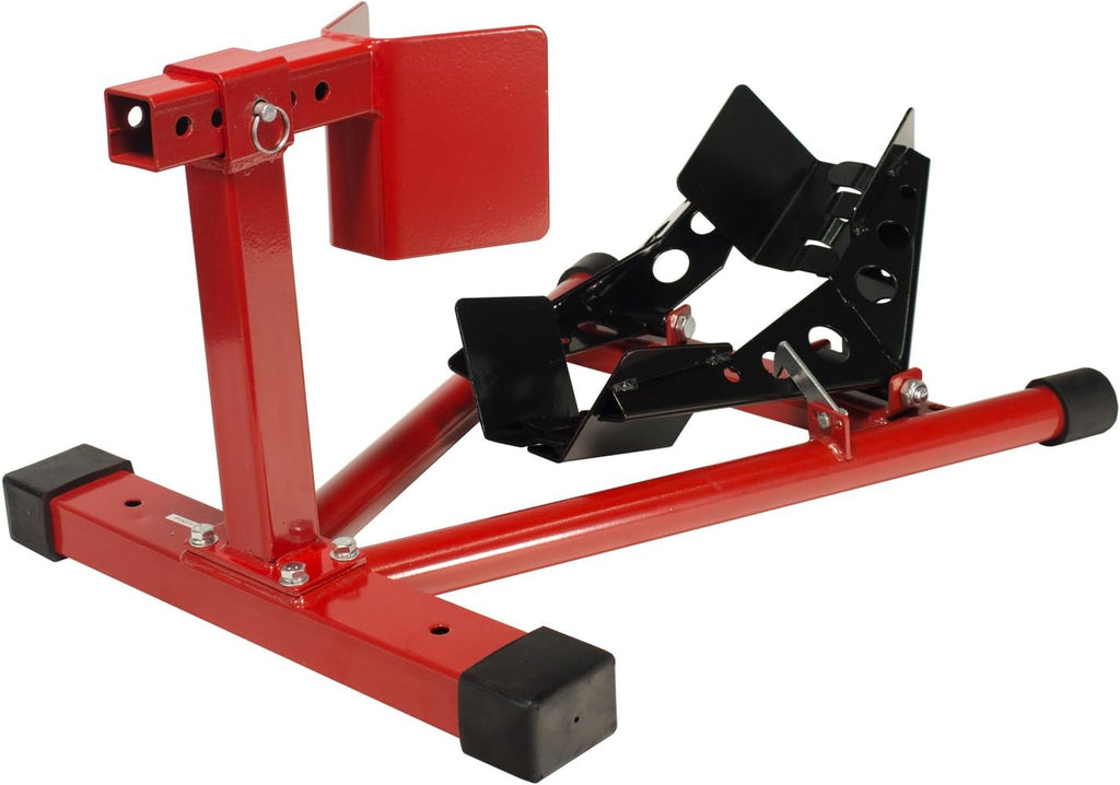Motorcycle Wheel Chock Locking & Adjusting Stand fits 16" - 21" Tire V9673