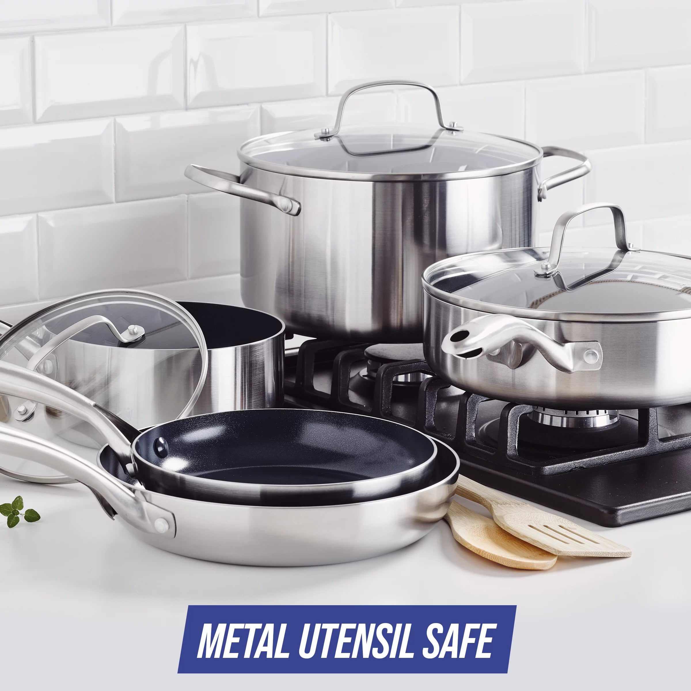 10pc Stainless Steel Cookware Set Q93147