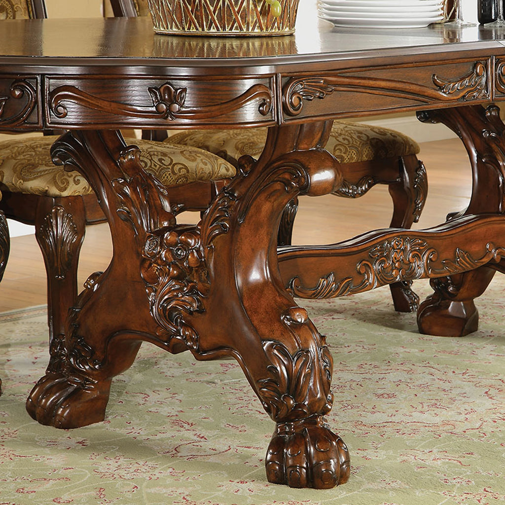 Cherry Solid Wood 7-Piece Dining Table Set A11809