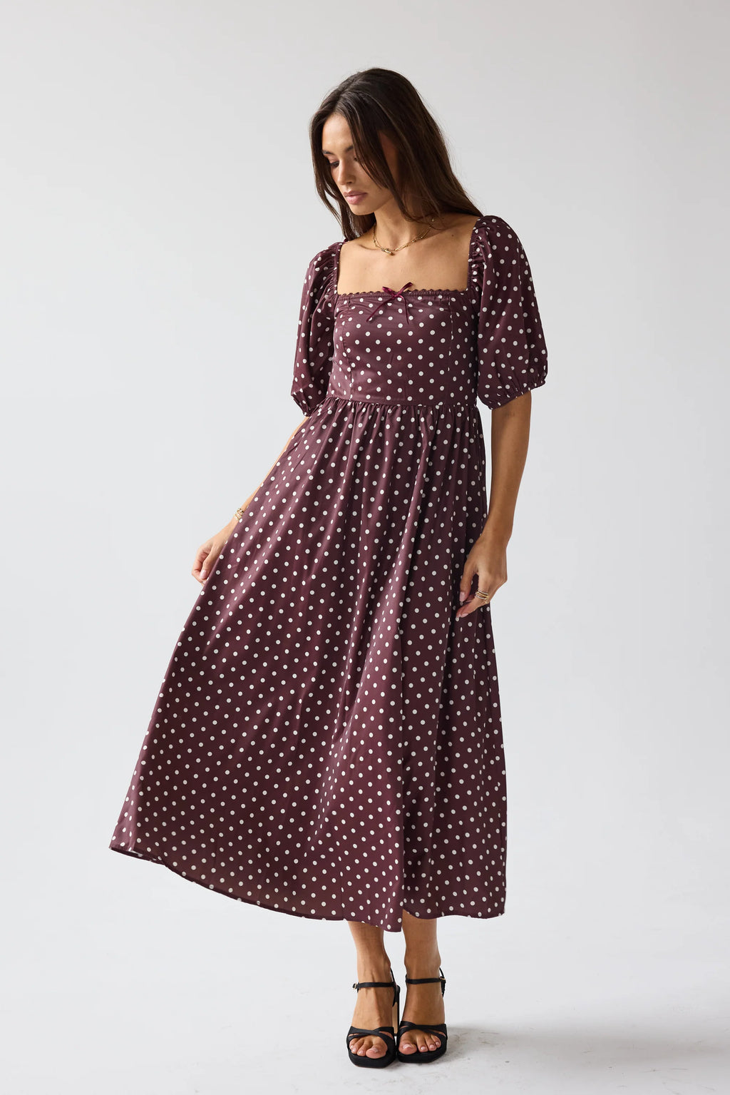 Polka Dot Midi Dress N2995