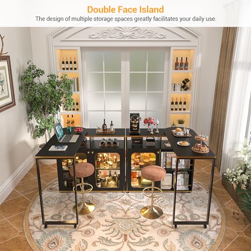 White Oak 59" Dining Table with LED Light K769