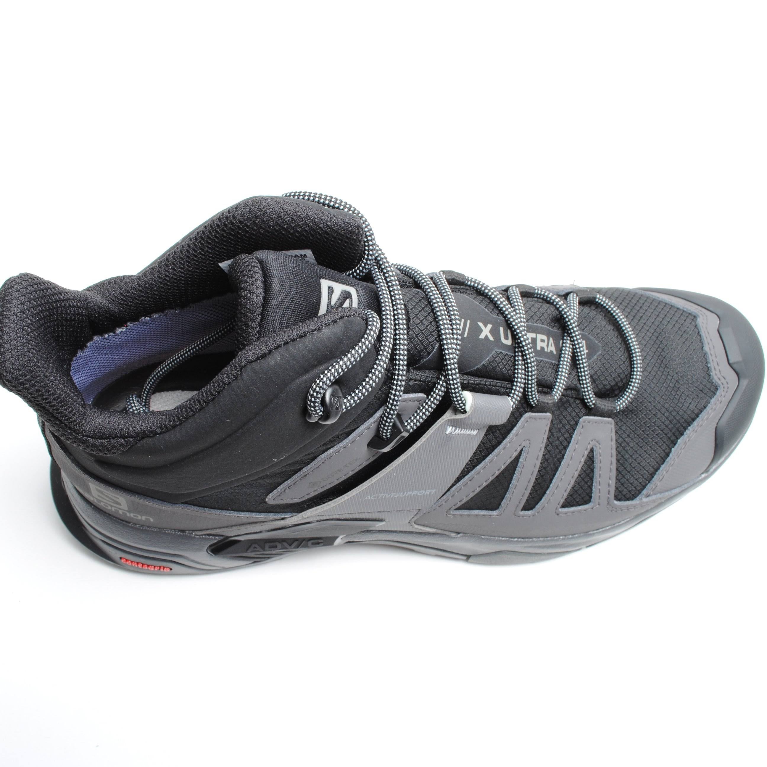 Black / Magnet / Pearl Blue Mid Wide GTX Hiking Shoes L120749