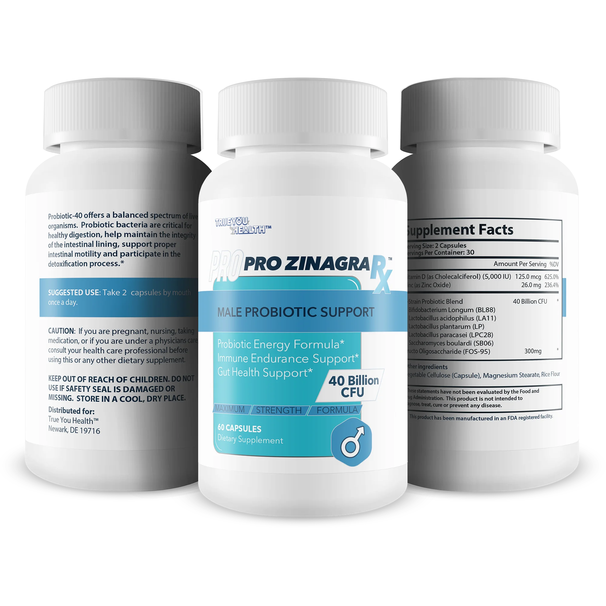 Male Probiotic Support with 40 Billion CFU W102698