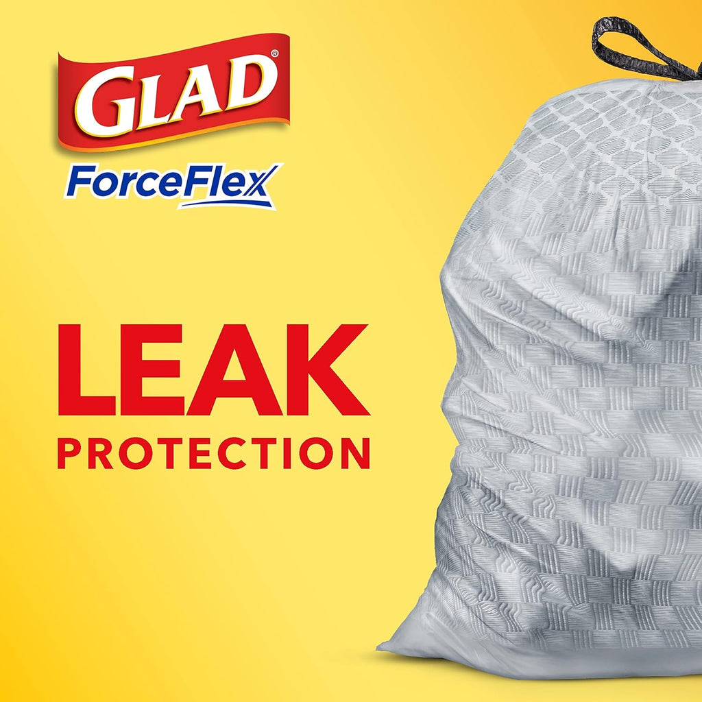 13 Gal Tall Kitchen Drawstring Garbage Bags, 40 Ct N605718
