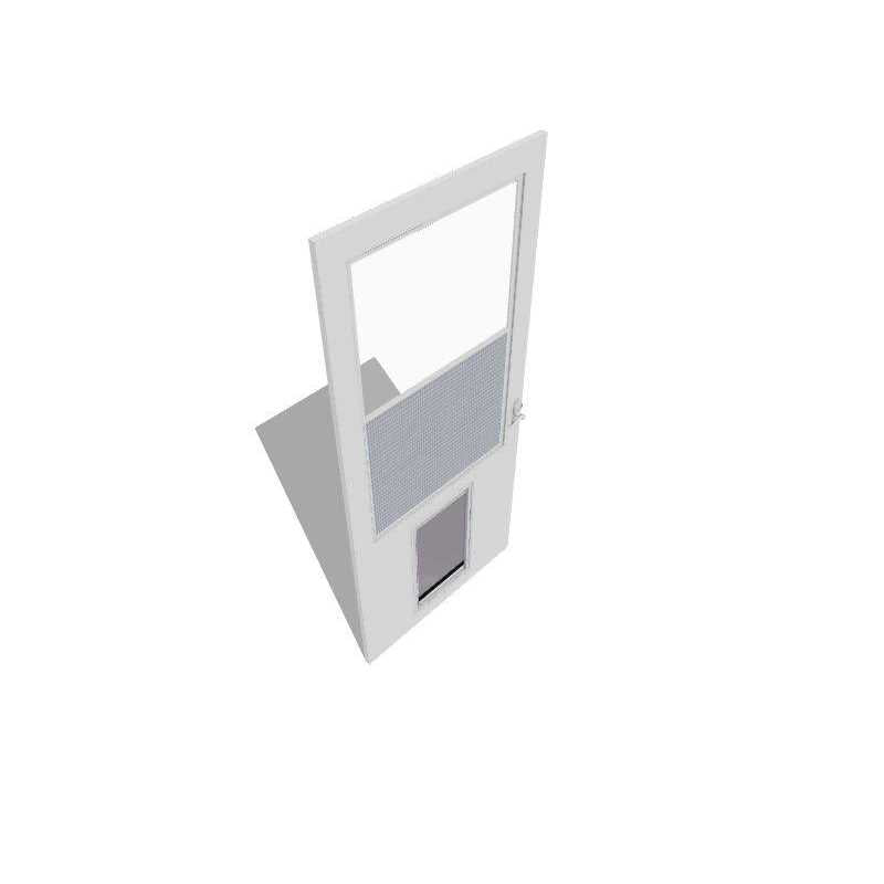 White High-view Wood Core Storm Door Z689