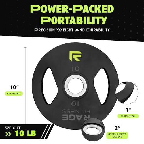 Rubber Coated Cast Iron Weight Plates with 2" Steel Insert C158387