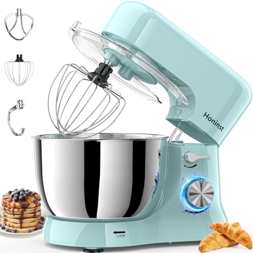 3-In-1 10-Speed 660W 6QT Tilt-Head Electric Stand Mixer M1293