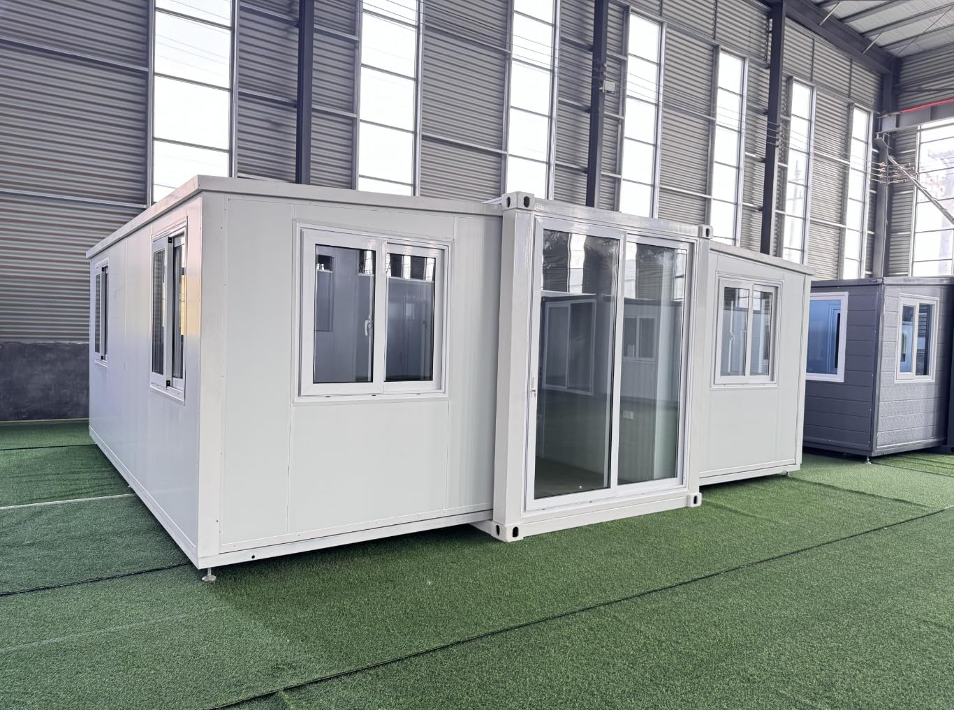 20ft Prefab White House with 2 Bedroom 1 Living room 1 bathroom 1 kitchen R866