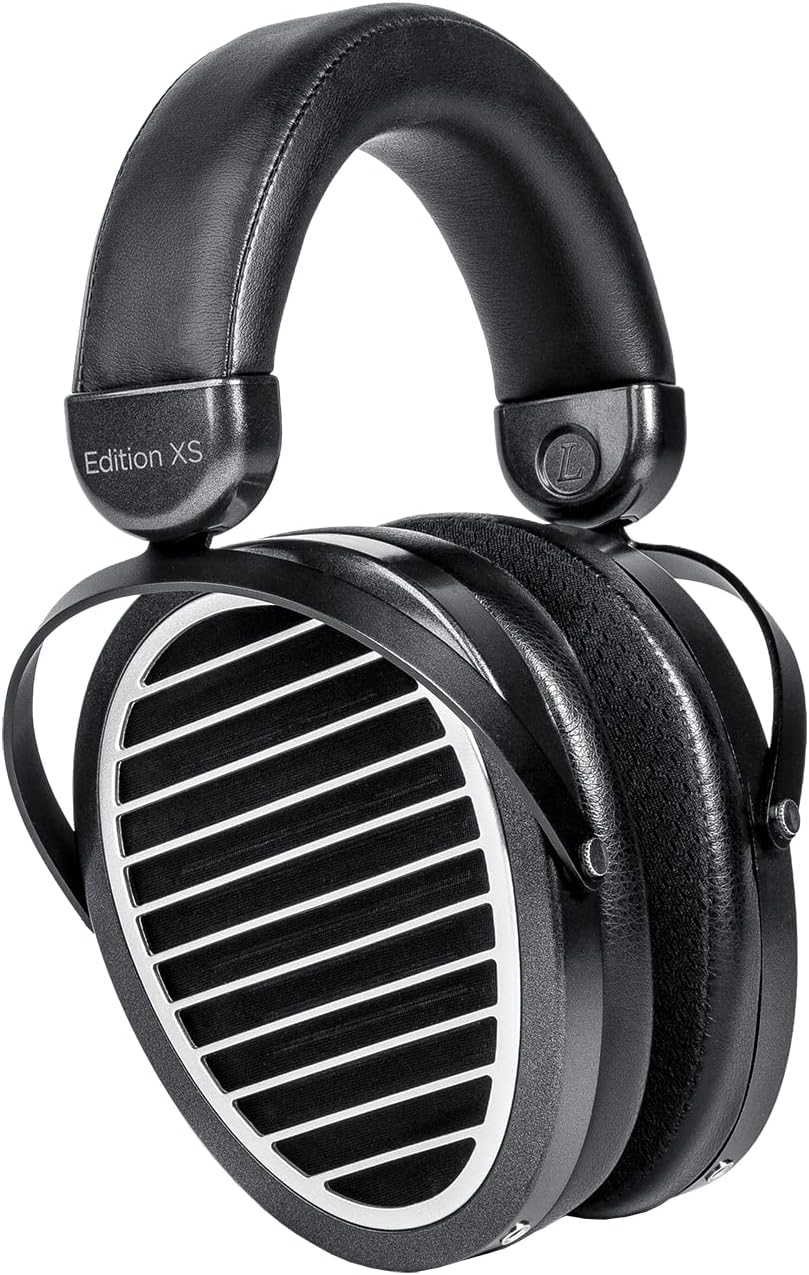 Full-Size Over-Ear Open-Back Planar Magnetic Headphones with Adjustable Headband, Detachable Cable-Black W1606