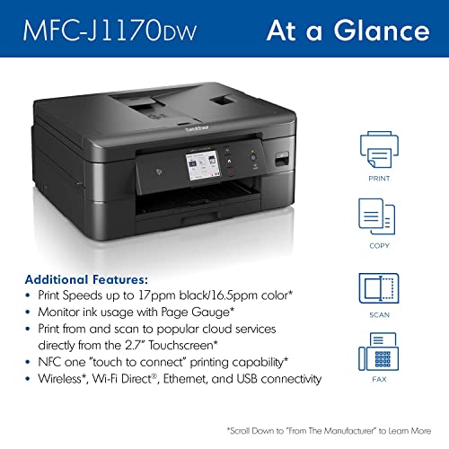 Wireless Color Inkjet All-in-One Printer with Duplex I48728