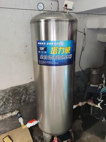 15 25 40 50 65 80 100 130 185 Gal Stainless Steel Water Pressure Tank Y1076