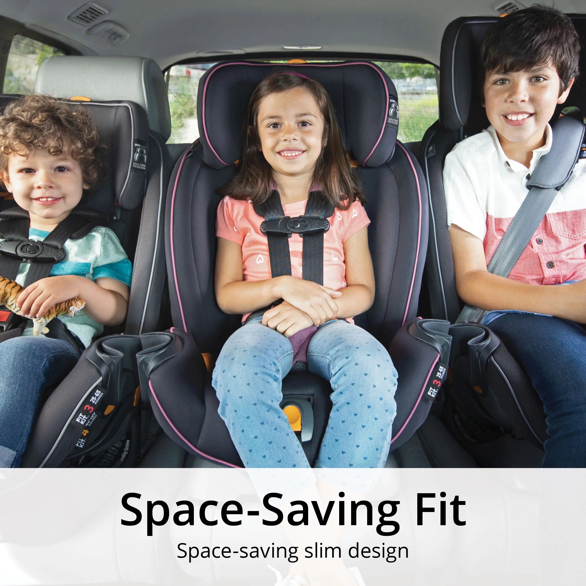 4-in-1 Convertible Car Seat Navy Purple J27457