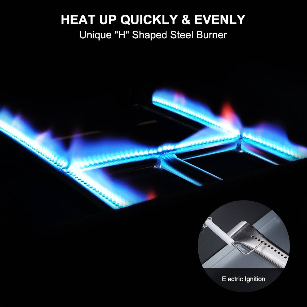 13,000 BTU Portable Outdoor Propane Gas Griddle Grill A699