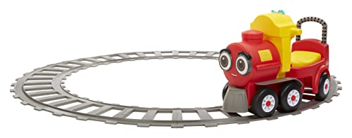 Cozy Train Ride-On with Storage and Working Bell J3464