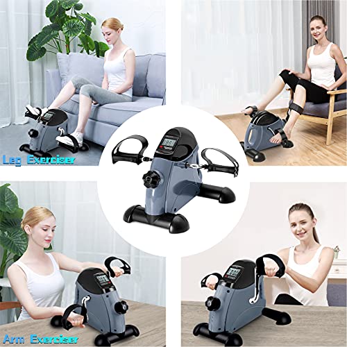Under Desk Bike Pedal Exerciser with LCD Screen U8637