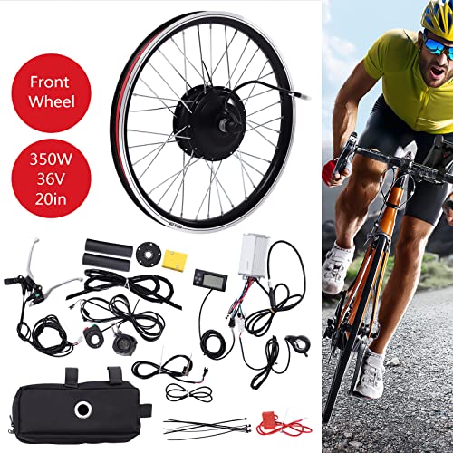 20Inch 36V 350W 5-Speed Front Wheel Electric Bike Conversion Kit with LCD Display V3033