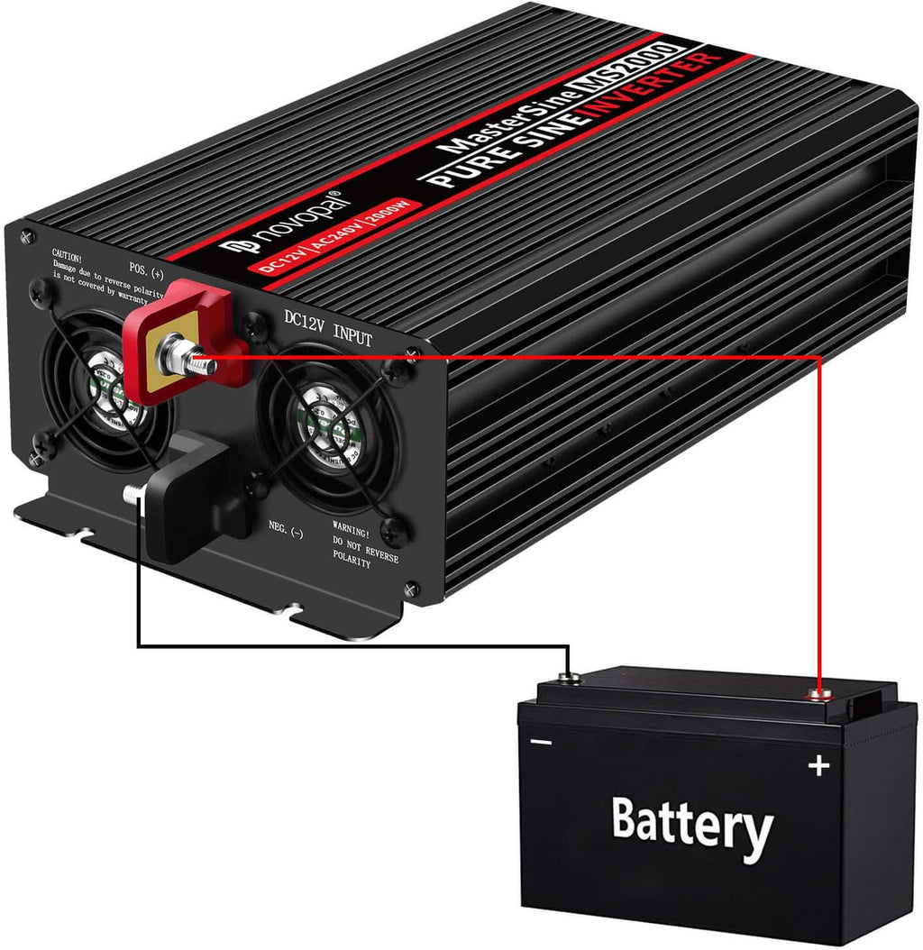 2000 Watt 24V DC to 110V AC Pure Sine Wave Power Inverter P358990