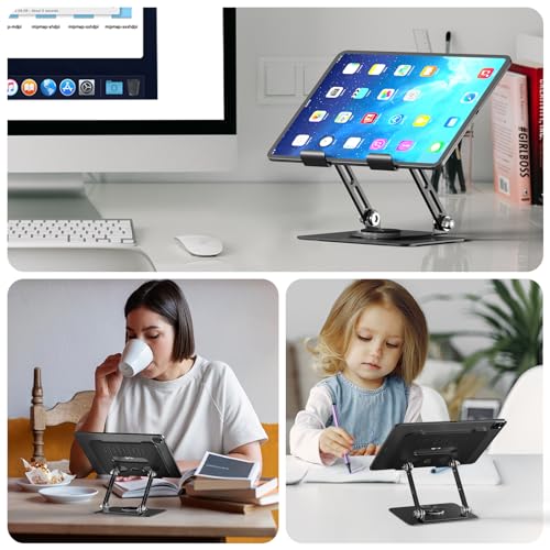 White Adjustable Aluminum Tablet Stand L9107
