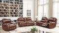 Brown Leather 3-Piece Sofa Set Z8304