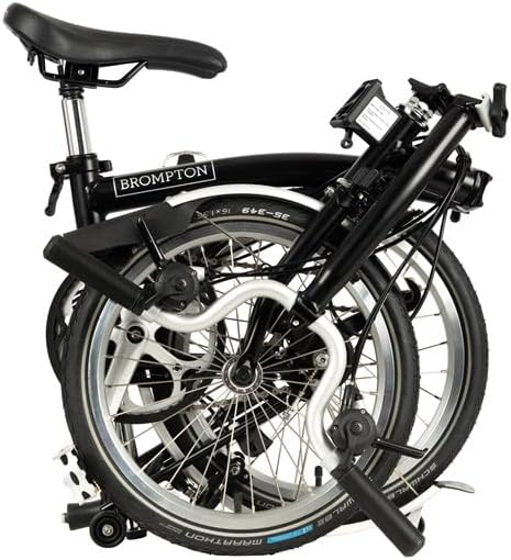 Black 6 Speed Folding Bike U3693