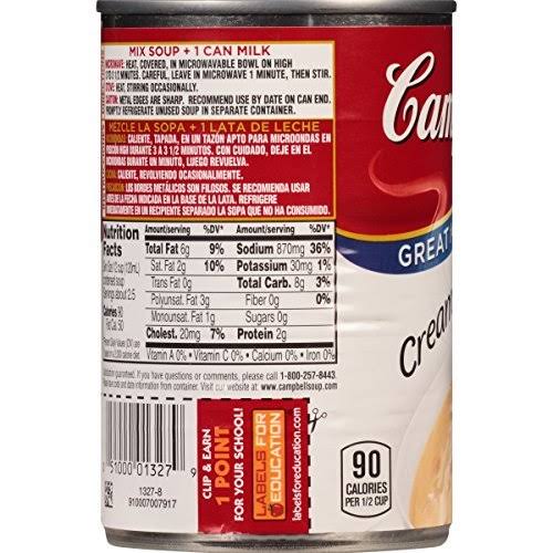 10.5 oz Can Pack of 12 Cream of Shrimp Soup E435