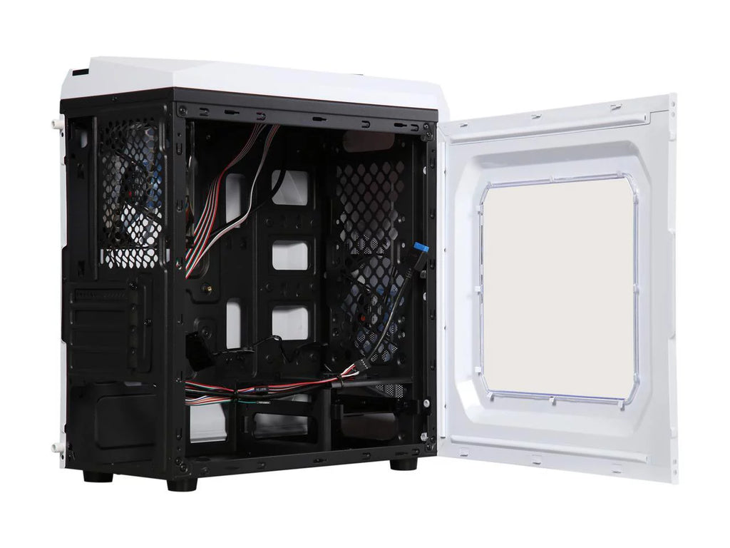 White SPCC Micro ATX Mini Tower Computer Case L707