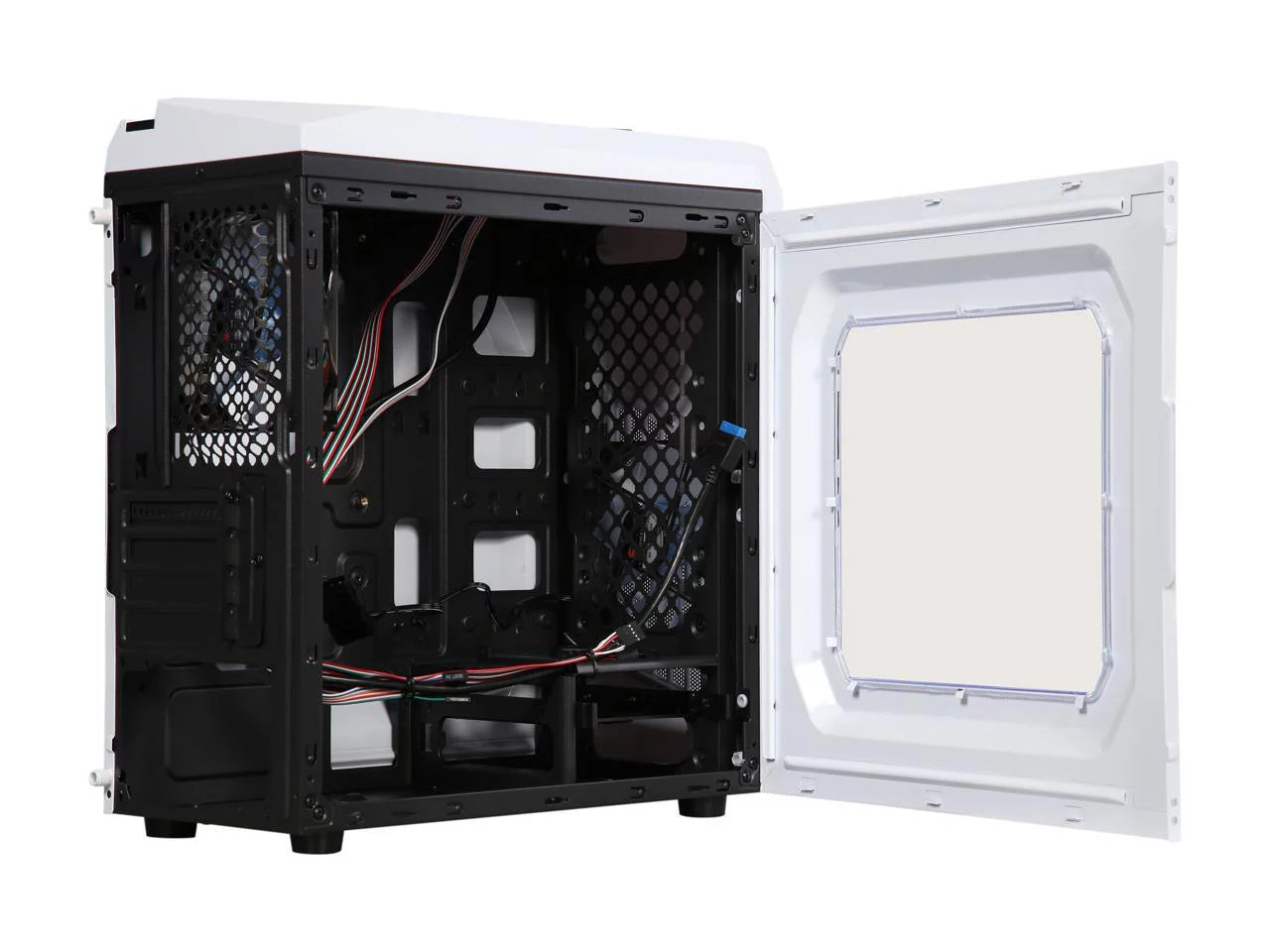 White SPCC Micro ATX Mini Tower Computer Case L707