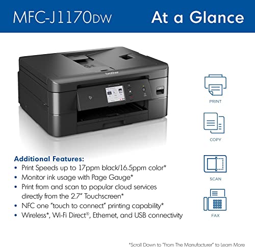 Wireless Color Inkjet All-in-One Printer with Duplex I48728