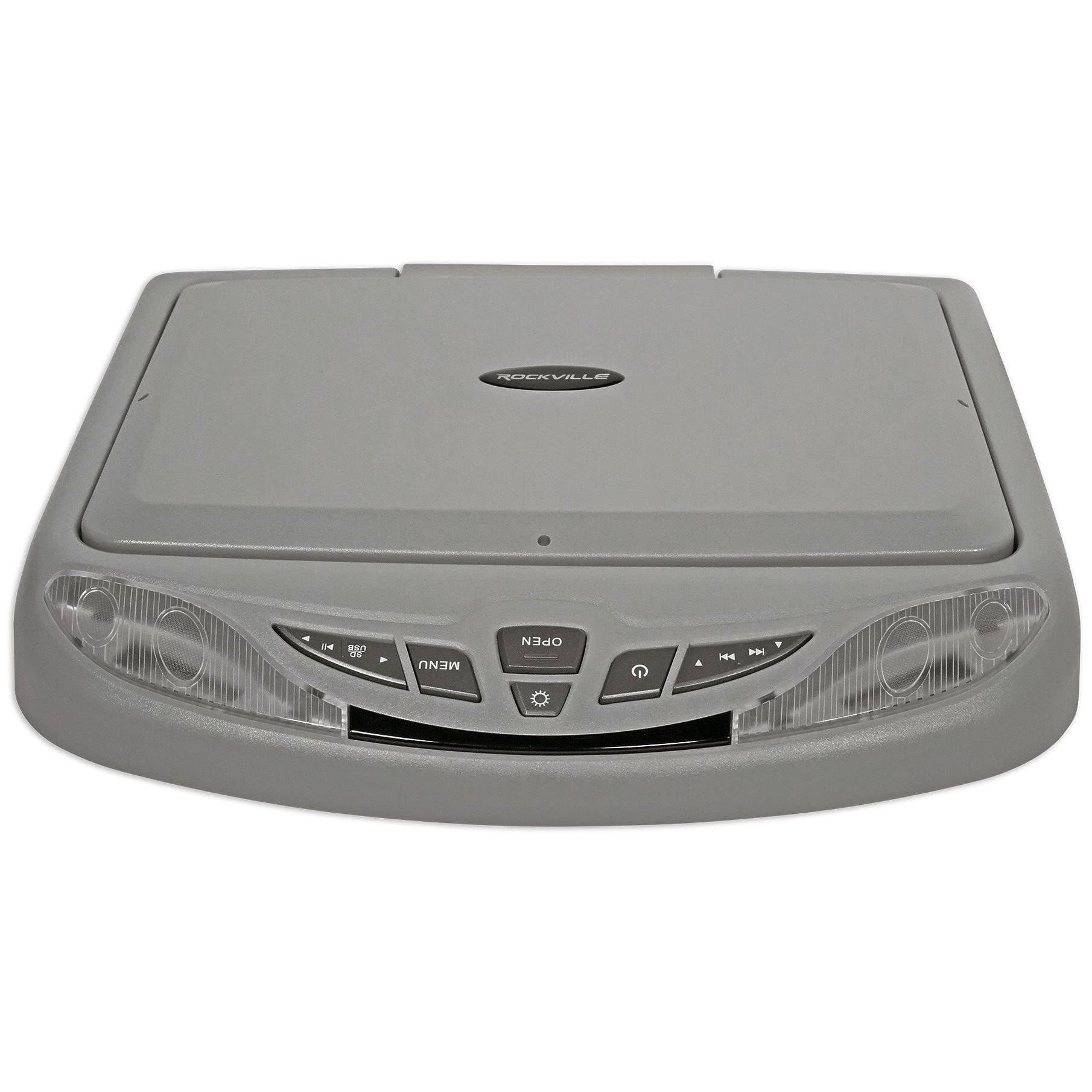 12x22 Grey Flip Down Car Monitor Dvd Usb Sd Player B20666