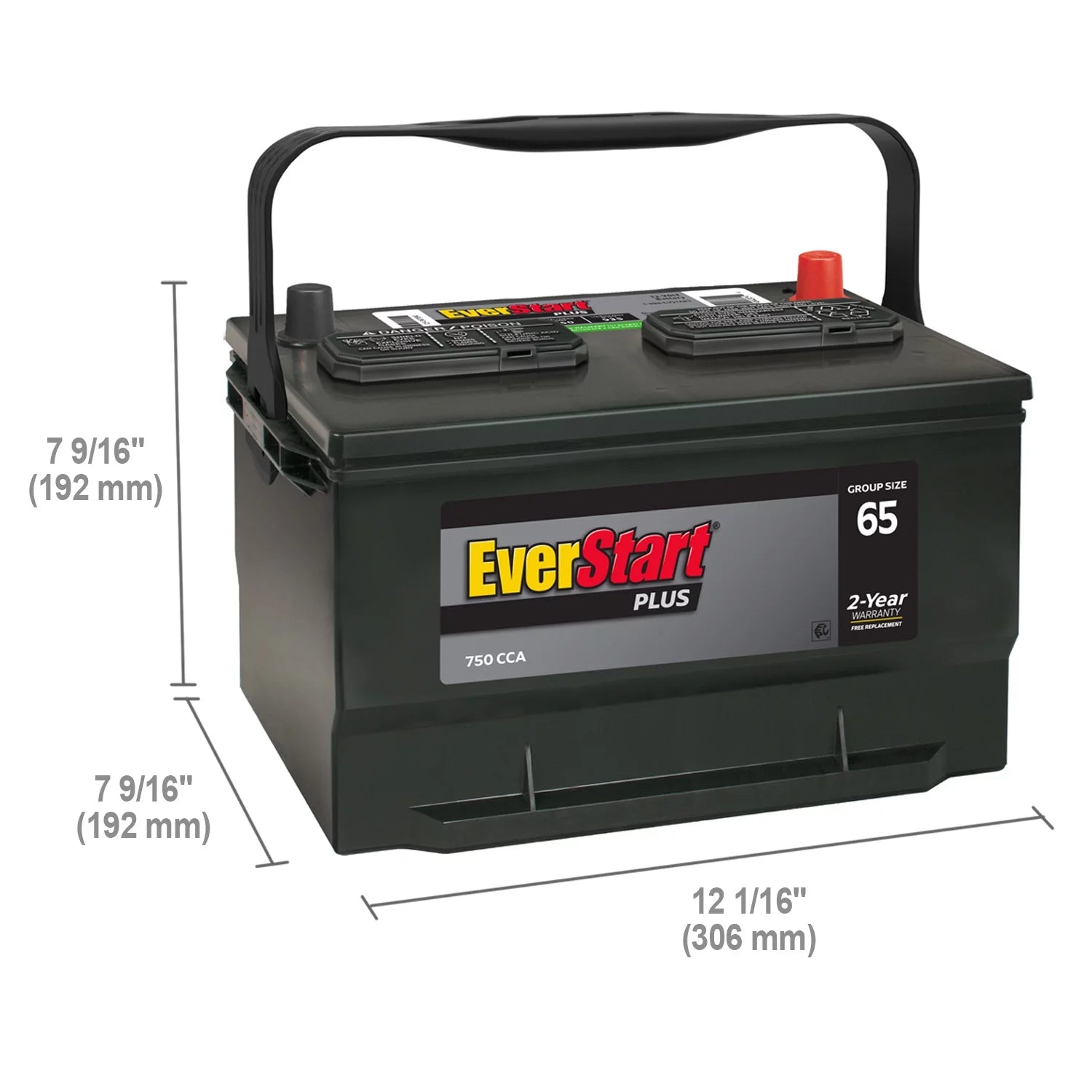 Group Size 65 12 Volt 750 CCA Lead Acid Automotive Battery N5578