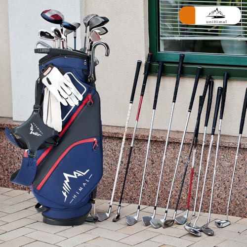 14 Way Dividers Golf Stand Bag Lightweight with Multiple Pockets, Dual Strap and Rain Cover Hood R602896