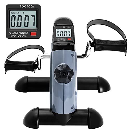 Under Desk Bike Pedal Exerciser with LCD Screen U8637