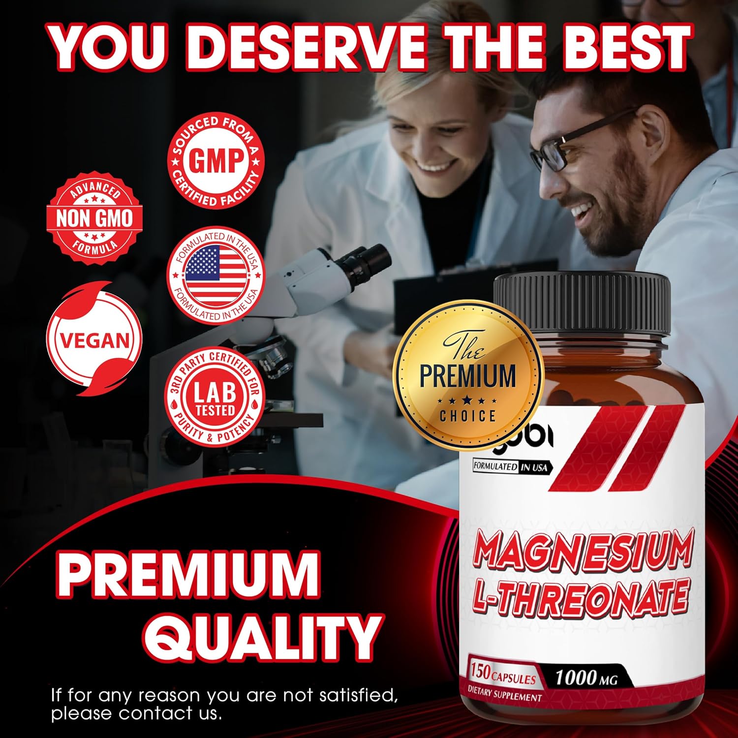 150 Pills Magnesium L-Threonate Supplement L29798