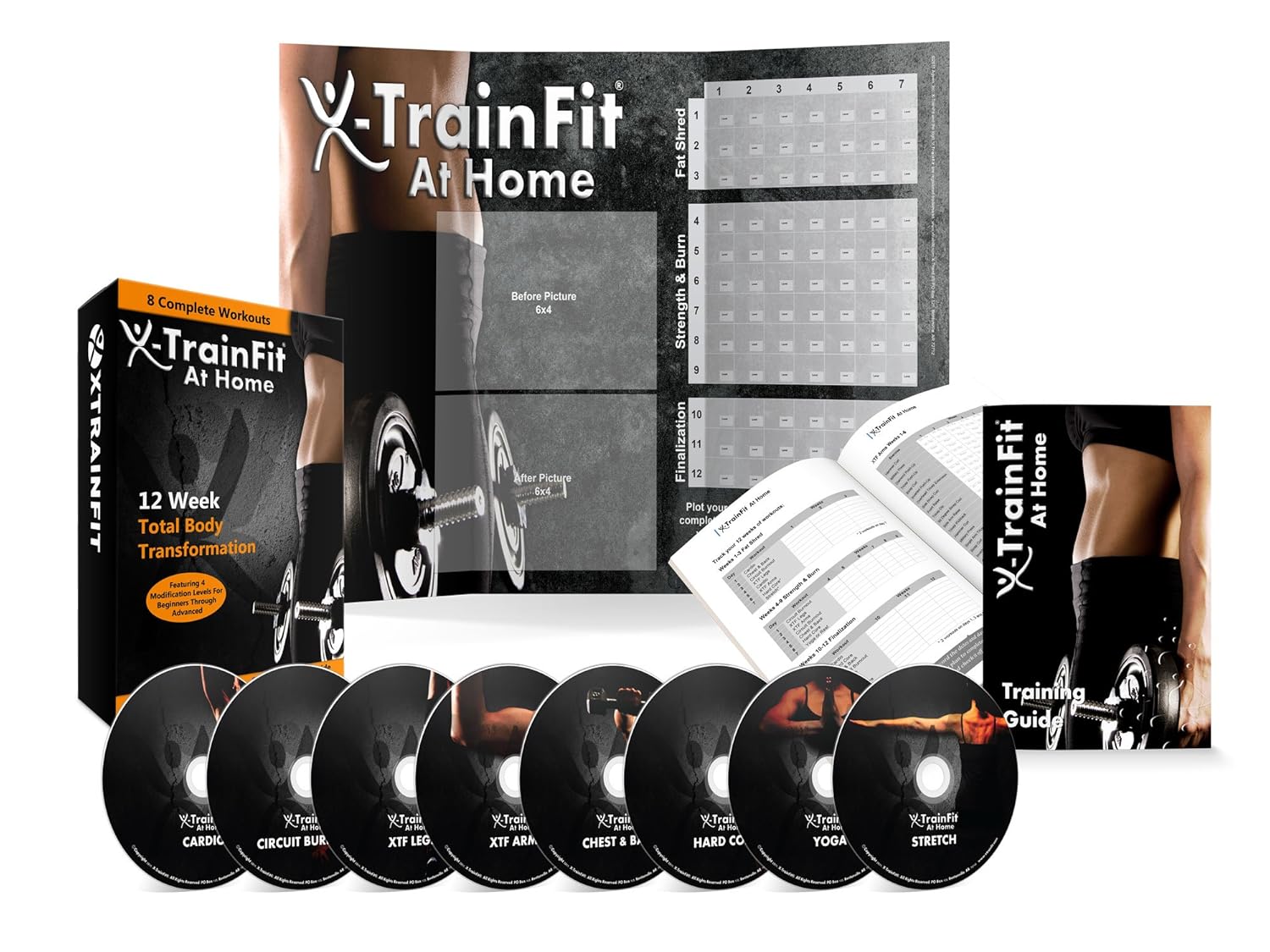 90 Day DVD Workout Program with 8 Exercise Videos S23144