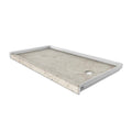 30x22 x 60x22 Single Threshold Shower Base Botticino Cream Right D432536