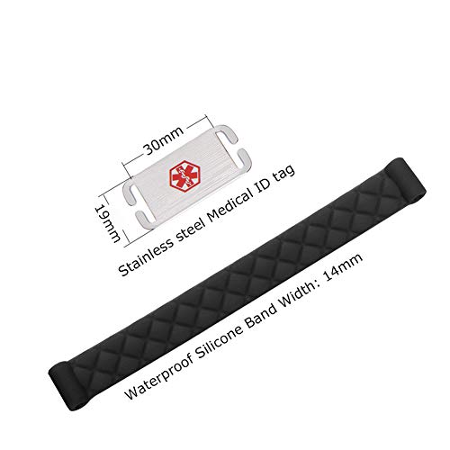 Stainless Steel Medical Alert ID Bracelet J2899