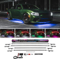 4pc Multi-Color LED Underbody Lighting Kit with Control Box & Remote Q417