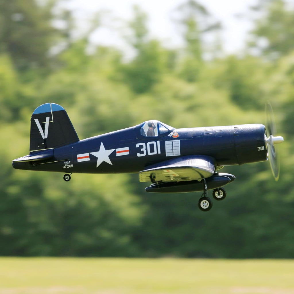 Blue 800mm F4U Corsair RC Airplane PNP E1767