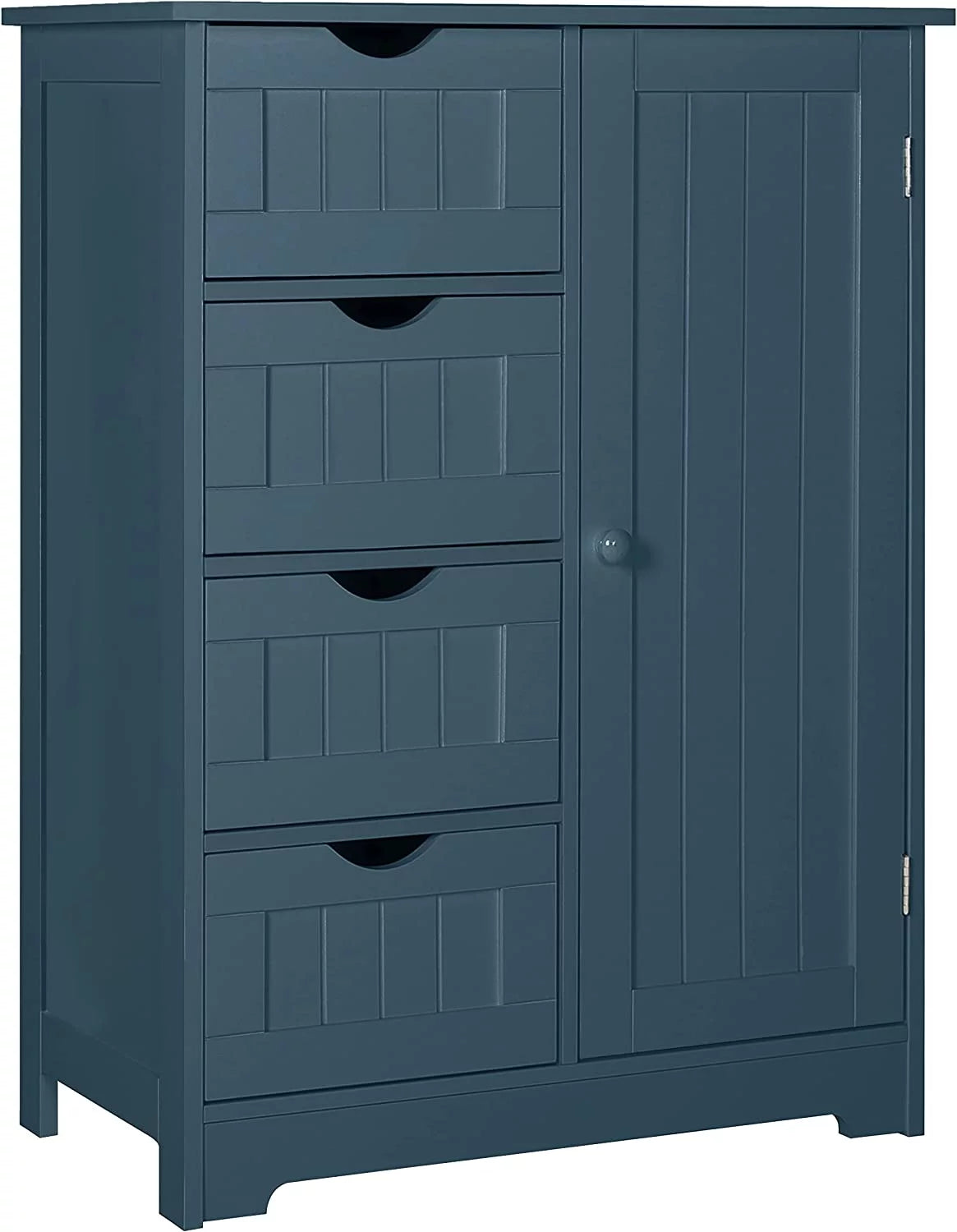 Blue 4 Drawer Storage Cabinet with Cupboard G667