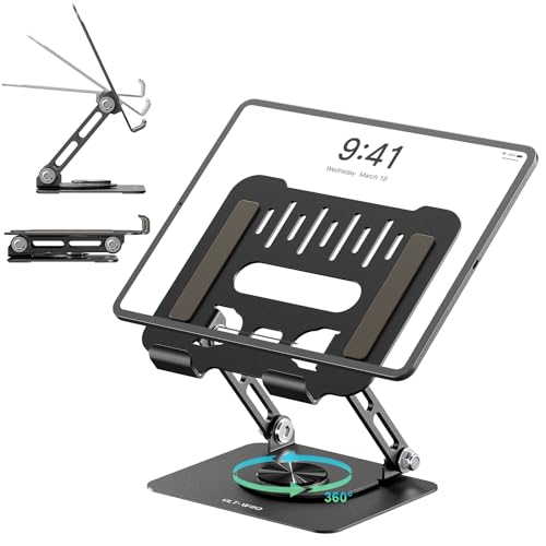 White Adjustable Aluminum Tablet Stand L9107